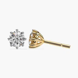 VALANOVA Hallmarked 18K Diamond Studs Earrings -2.3 gm image 4