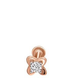 Sparkles Lab Grown Diamond 0.11 Carat Round Shape Soilitaire Diamond Nose Pin 14K-picture-26