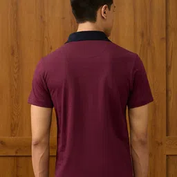 U.S. Polo Assn. Men Solid Polo Collar Cotton T-shirt image 4