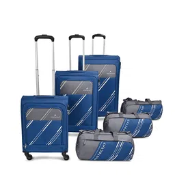 Aristocrat HEXA ACTIVE Set Of 3 Soft Sided Large Medium Cabin Trolley Bags-picture-50