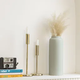 Claymistry Sea Green Ceramic FlowerVase image 5