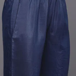 KALINI Women Striped Regular Sequinned Chanderi Silk Kurta with Trousers image 5