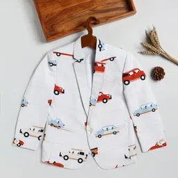 JBN Creation Boys Printed Slim-Fit Single Breasted Blazer-picture-20
