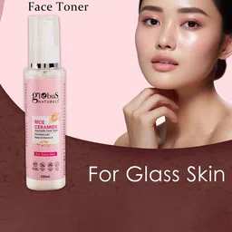 Globus naturals Set Of 3 Rice Ceramide Ayurvedic Face Toner -100ml Each image 4