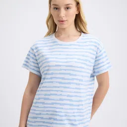 Pepe Jeans Women Striped Pure Cotton T-shirt image 2