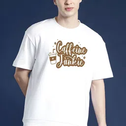 Streetsutra Typography Printed Drop-Shoulder Sleeves Cotton Oversized T-shirt-picture-37