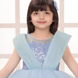 Lagorii Embellished Net Fit & Flare Dress image 4