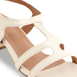 MOZAFIA Women Casual Open Toe Block Sandals with Buckles image 2