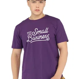 BRAWNY BATTLER Typography Printed Round Neck Short Sleeves Pure Cotton T-shirt-picture-25
