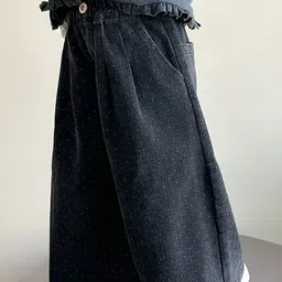 LULU & SKY Girls Polka Dot High-Rise Wide Leg Parallel Trousers image 3