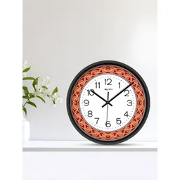 OLIVE TREE Black & White Printed Contemporary Wall Clock image 5