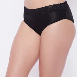 G Heist Women Lace-Insert Mid-Rise Microfiber Hipster Brief image 4