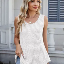 StyleCast x Revolte Women Self Design Fitted Top-image-41
