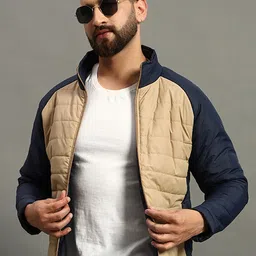 NUOVO Men Colourblocked Lightweight Padded Jacket image 5