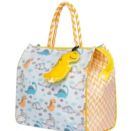 ROSADA Unisex Graphic Printed Shopper Applique Dinosaur Tote Bag image 5