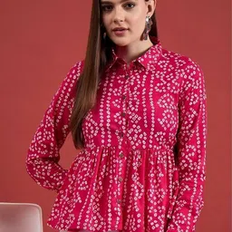 SAICHA Bandhani Printed Pure Cotton Kurti-picture-11