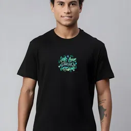 SZN Men Typography Printed Round Neck T-shirt image 1