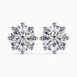 VALANOVA BIS Hallmark 14K White Gold Diamond Studded Earrings 2.16 gm-picture-10