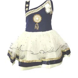 Samjho Fashion Embellished One Shoulder Velvet Fit & Flare Midi Dress-image-30