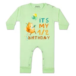 arvesa Half Birthday Printed Baby Rompers-picture-13
