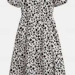 DressBerry Animal Print Flutter Sleeve Fit & Flare Dress image 3