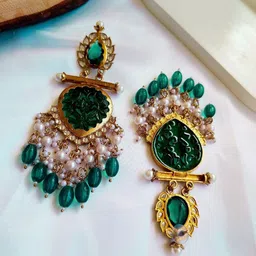 Anouk Teardrop Shaped Chandbalis Earrings-picture-12