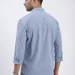 SHOWOFFFF Men Premium Slim Fit Gingham Checks Checked Casual Shirt image 2