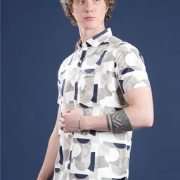Voroxy Men Printed Cotton Casual Shirts image 2