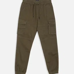 Allen Solly Junior Boys Regular Fit Solid Regular Trousers-image-68