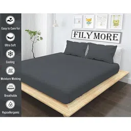 Filymore Grey 244 TC Double Bedsheets Set 2.41 m x 2.28 m image 5
