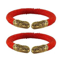 Vidhya Kangan Set Of 2 Gold-Plated Plus-Size Bangle-picture-28