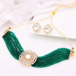 Anouk Gold-Plated American Diamond Studded Jewellery Set-picture-35