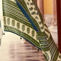 Saree mall Bagh Poly Crepe Block Print Sarees image 5