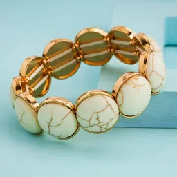 Kushal's Fashion Jewellery Women Gold-Plated Bracelet-picture-23