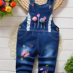 FOREVER FRIDAY Infant Boys Self Design Dungaree-picture-37