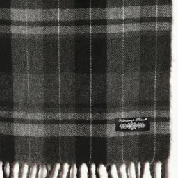 HANDICRAFT PALACE Women Checked Reversible Scarf with Tasselled Border image 3