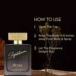 Signature Men Metal Long Lasting Eau De Parfum - 100 ml image 4