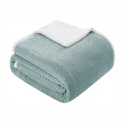 bsb home Silver-Toned & Grey Heavy Winter 500 GSM Single Bed Blanket-picture-27