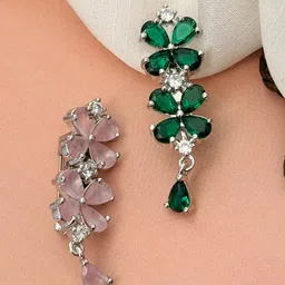 ABDESIGNS Set Of 2 Artificial Stones Studded Saree Clips-picture-18