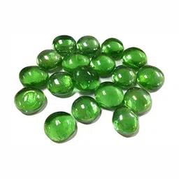 VANNEF Transparent & Green Glass Glossy Aquarium Pebbles image 5
