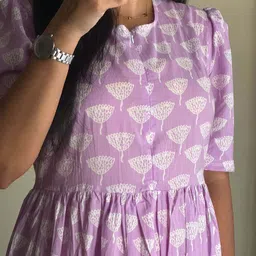 auriprx fashion Printed Viscose Rayon Stitched Anarkali Gown image 3