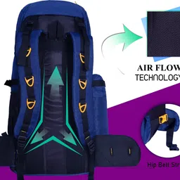 zikki Trekking , Hiking , Camping Outdoor ,Tour Travel Backpack.Rucksack -75 L Rucksack - 75 L image 3