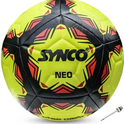 synco Neo Embossed Football, 12 Panel Thermo Fusion Match Ball, TPU Machine Stitched Football - Size: 5-picture-28