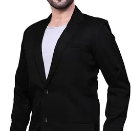 aavee Men Solid Single Breasted Formal Blazer image 3