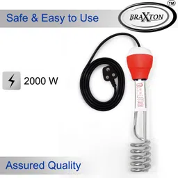 real gold Shock-Proof Brass Red 1500 W Immersion Water Heater Rod 1500 W Shock Proof Immersion Heater Rod image 2