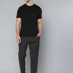 Puma Men Black & Charcoal Grey Melange Tee+Jogger Night suit-image-25