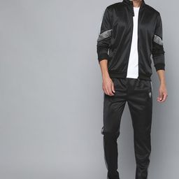 HRX By Hrithik Roshan Football Men Jet Black Rapid-Dry Solid Tracksuits-picture-24