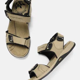 Woodland Men Leather Comfort Sandals-image-17