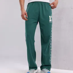 HRX by Hrithik Roshan Men Typography Detail Mid-Rise Relaxed Fit Lifestyle Track Pants image 5