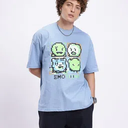 glitchez Graphic Printed Oversized T-shirt image 4